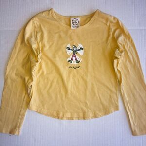 EUC Girls Small (6-8) Life Is Good LS Graphic Shirt